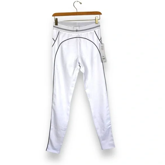 NWT Brand New ALO Airbrush High-Waist Heart Throb Leggings White Black Medium - Picture 5 of 14